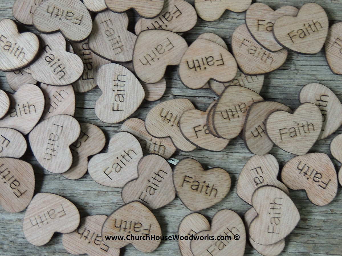 100 Small Wooden Hearts for Crafts 1-1/2 inch, 1/4 inch Thick, Hearts for  Country Wedding Table Decor/ Guestbooks, by Woodpeckers